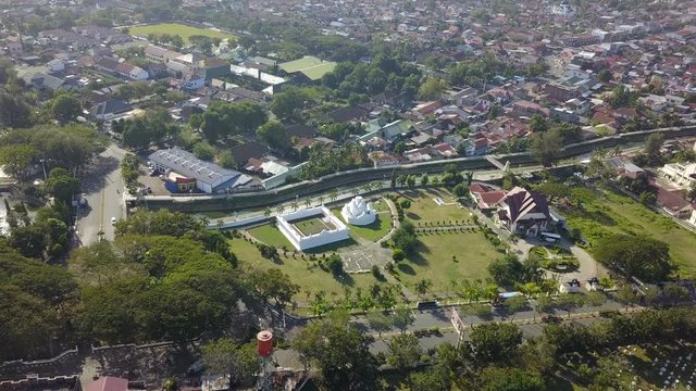Aerial view of Banda Aceh city