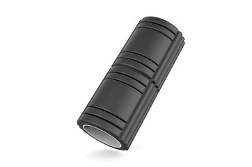 Blank Yoga Fitness Foam Roller For Branding, 3d render illustration.