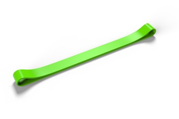 Fitness Resistance  Exercise Loop Band for Branding. 3d render illustration.