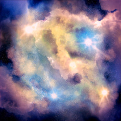 Obraz premium Universe filled with stars. Abstract nebula or galaxy. Astronomy conceptual background