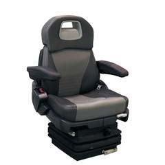 Modern driver's seat. Isolated image.