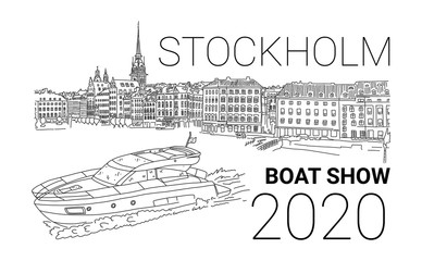 Interesting event stockholm boat show 2020 sketch.