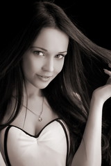 Naklejka premium beautiful girl