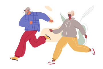 Senior Couple Jogging