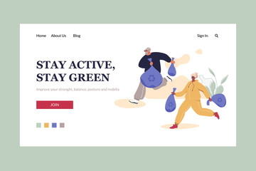 Stay Active Landing Header