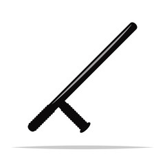 Police baton vector isolated illustration