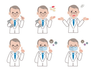 医者　ポーズ　セット
