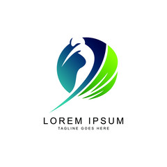 leaf people logo template