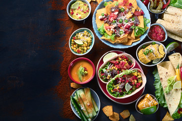 Fototapeta na wymiar Traditional Mexican food