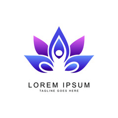 yoga logo template