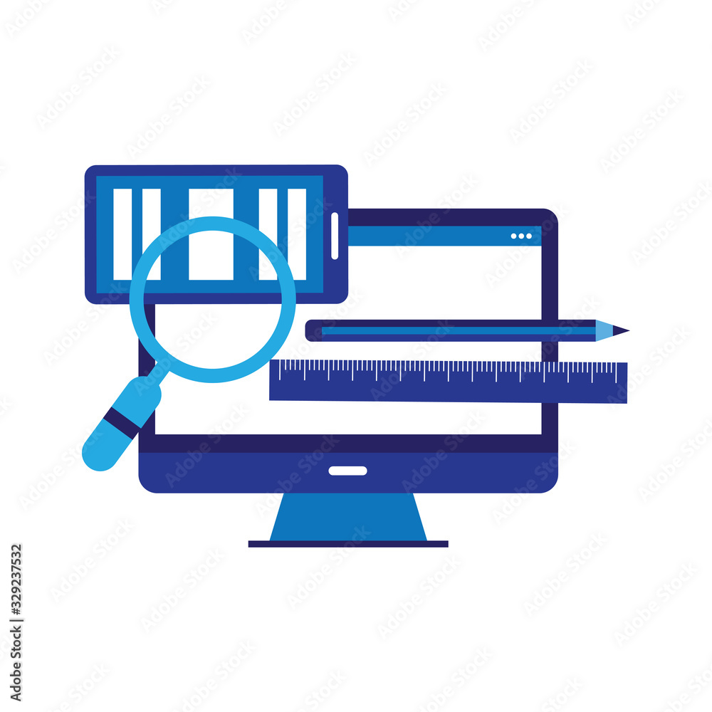 Poster web design and development concepts