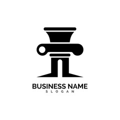 pillar Logo vector Template illustration design