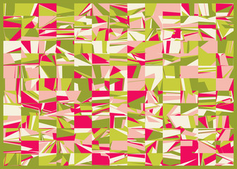 Abstract Random Color Polygones Generative Art background illustration