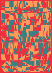 Abstract Random Color Polygones Generative Art background illustration