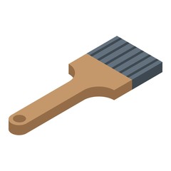 Paint brush icon. Isometric of paint brush vector icon for web design isolated on white background