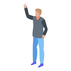 Entrepreneur icon. Isometric of entrepreneur vector icon for web design isolated on white background