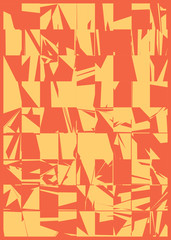 Abstract Random Color Polygones Generative Art background illustration