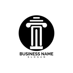 pillar Logo vector Template illustration design