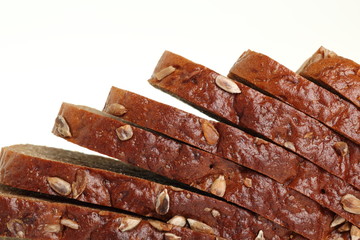 Dark rye bread with sunflower seeds