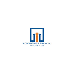 Financial and Accounting  Logo Template, Growth, economy, business, finance