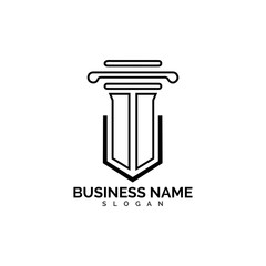 pillar Logo vector Template illustration design