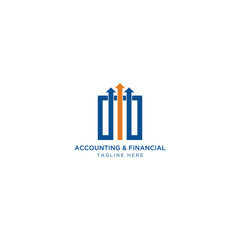 Financial and Accounting  Logo Template, Growth, economy, business, finance