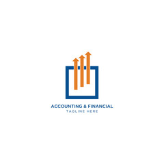 Financial and Accounting  Logo Template, Growth, economy, business, finance