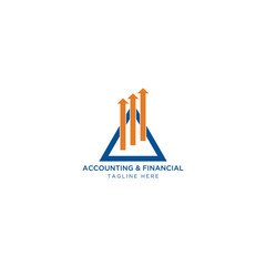 Financial and Accounting  Logo Template, Growth, economy, business, finance