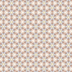 Modern geometric ornament. Seamless illustration for design. Decorative texture. The background mosaic.