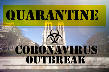 Precautionary security measures to counter the spread of Coronavirus in Paris.