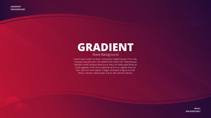 Abstract purple gradient design background. Desktop background with quote text. Modern background for wallpaper.