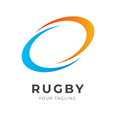 Rugby Ball Sporting Logo Design
