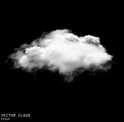 Obraz na płótnie Canvas Cloud shape vector illustration