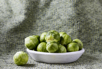 Brussels sprouts studio shot