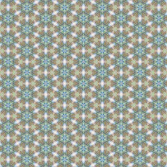 Colorful kaleidoscope seamless pattern, decorative round ornament, geometric design element, wallpaper, fabric, paper, furniture