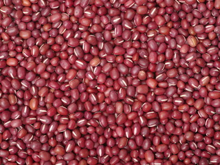 Adzuki beans background from directly above