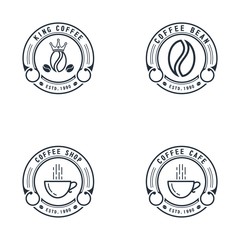 Coffee logo with a vintage concept