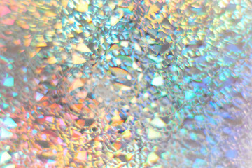 Color neon gradient. abstract blurred background. silver paper with a holographic effect. close up...