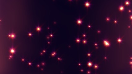 Magical Moving Stars Shining Bright Light in Abstract Purple Space - Abstract Background Texture