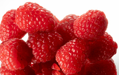 Frash Raspberry isolated on white background