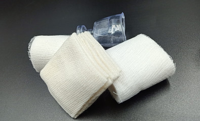 adhesive bandage isolated on white background