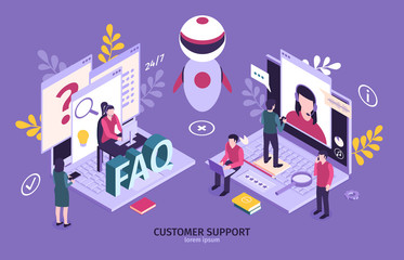 Customer Support Horizontal Composition