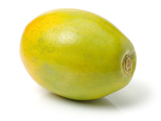 Papaya fruit isolated on a white background