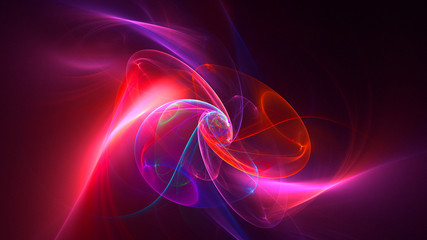 Fractal 3D rendering abstract and shiny background