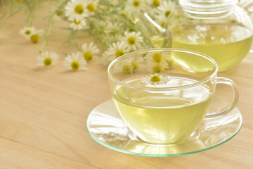 ハーブティー　カモミールの花
