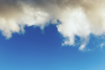 Clouds in the blue sky