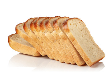 Loaf of wheat bread sliced