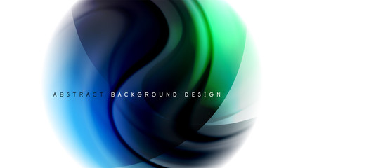 Abstract background, fluid mixing gradient liquid style colors composition. Vector Illustration For Wallpaper, Banner, Background, Card, Book Illustration, landing page