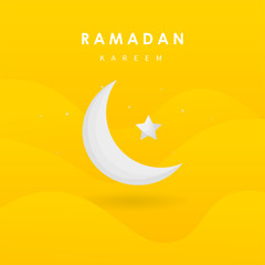 Fototapeta na wymiar Ramadan Kareem beautiful greeting card. Vector illustration