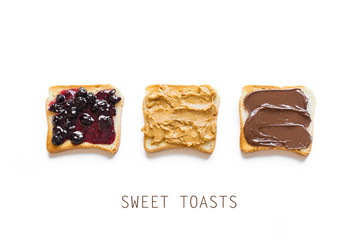 Three sweet toasts